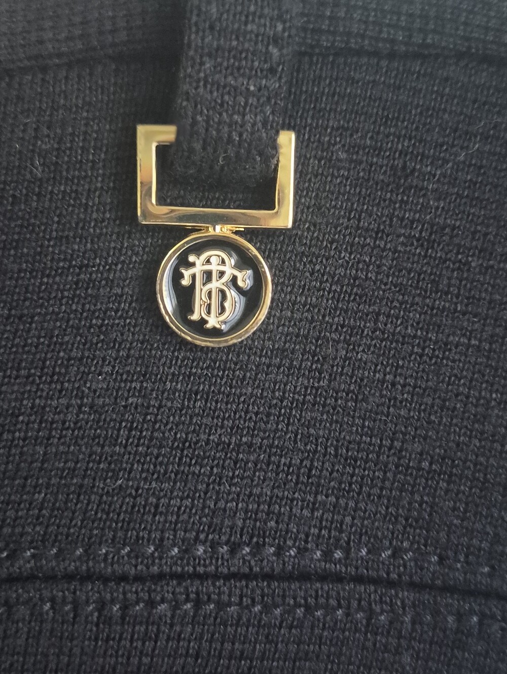 Tory Burch Beverly Wool Blend Knit Pants Navy Size M 6